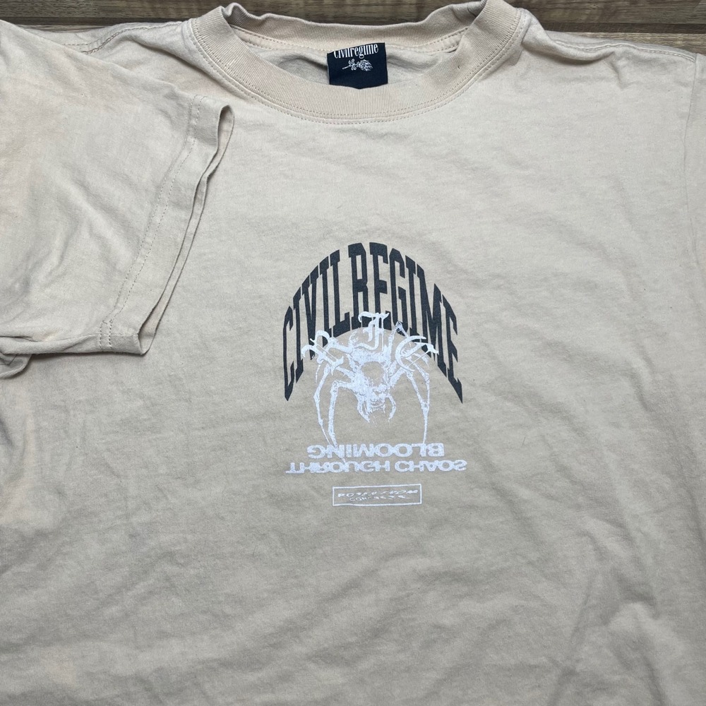 Civil Regime Blooming Chaos Graphic T-Shirt‎ Small Men's Streetwear Tee